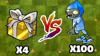 4 ULTIMATE LUXURY BOX vs 100 DIAMOND ZOMBIE, Who Will Win? PVZ Hybrid Challenge V2.6.1