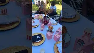 Birthday picnic setup