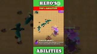 Hero's Top 2 Ability | #shorts #clashofclans