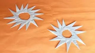 How to make a paper sudarshan chakra/rondures/ vishnu chakra