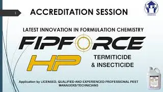 FipForce HP Termiticide and Insecticide Accreditation 2021 workshop