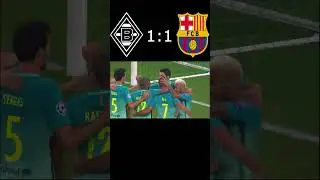 Borussia M&ouml;nchengladbach vs Barcelona 2016/2017 UCL Group Stage #shorts #borussia #barcelona #ucl