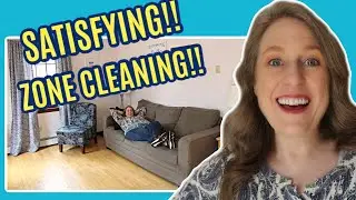 LIVINGROOM ZONE SPEED CLEANING!! || Satisfying!! || How to Keep the Livingroom Clutter Free