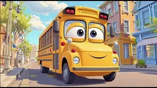 The Wheels on the Bus | 3D Cartoon Nursery Rhymes for Kids 🌸🌈🚍
