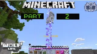 TODDLER GAMING | Surviving wolf life in minecraft pt. 2 | mee and herr #minecraft