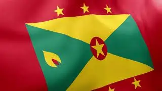 Grenada Flag | Flag Waving -National Flag of Grenada | 4k VIDEO BACKGROUND LOOP | FREE STOCK FOOTAGE