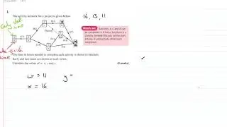Critical Path Analysis - Early and Late Event Times