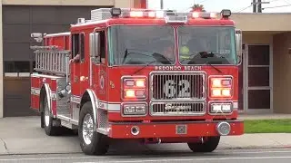 *FIRST CALL* Redondo Beach Fire Dept. *NEW* Engine 62 Responding x2