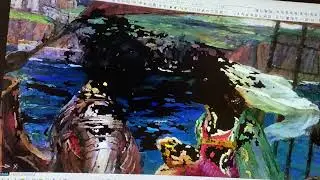 Full Color Raster to Vector converted art in Autocad No. 1