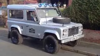 Land Rover Defender 90 Custom Silver 200tdi