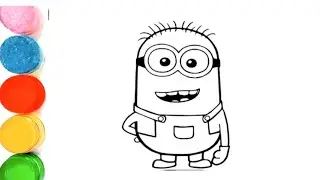 How to draw cute Mega Minion drawing, Mega Minion Drawing Drawing for Kids, Mega Minion easy drawing