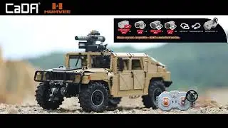 Vojensk&yacute; HUMVEE 1/8 - Stavebnice CaDa 3935 d&iacute;lků