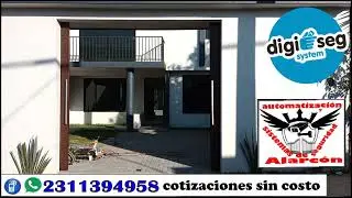 fabricaci&oacute;n e instalaci&oacute;n de port&oacute;n corredizo doble automatizado con motor de cadena digiseg CH1000