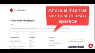 C&oacute;mo eliminar un sitio LeagueRepublic