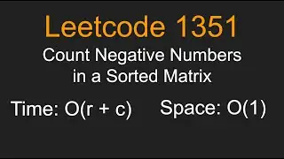 Count Negative Numbers in a Sorted Matrix - Leetcode 1351 - Python