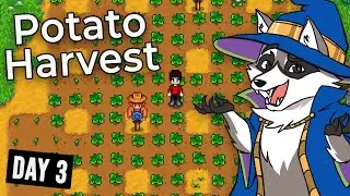 Potato Harvest 🥔| Stardew Valley Joja Run (Day 3)