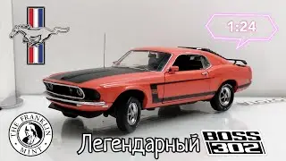 Легендарный Босс | обзор модели Ford Mustang Boss 302 1/24 The Franklin Mint