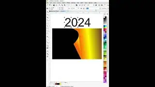 2024 steaker in Corel Draw #graphicdesgin #coreldraw #gfxmentor