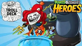 Drive Your Opponents CRAZY With The BEST Troll Deck EVER! (PvZ Heroes)