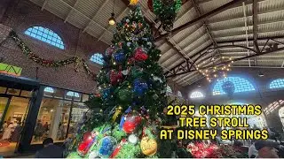 Soaking in the Holiday Magic 🎄 Disney Springs Tree Stroll