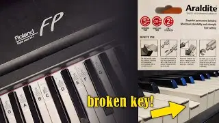 Fixing a broken hammer-weight on a Roland FP-1
