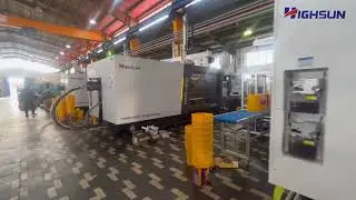 The newly commissioned Highsun oil-electric hybrid injection molding machine