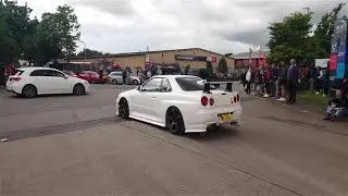 Cars leaving car show FULL SEND !! Cumbria Autoshow 2022!!!!!!! #crash #tiktok  #new KSI