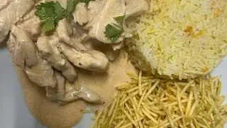 Estrogonofe de frango.
