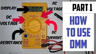 How to use digital multimeter|Use of DMM |part 1|DMM tutorial for beginners|learn basic use of DMM