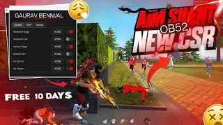 FREE FIRE PC PANEL OB52 🎯COVER SILENT AIM PANEL | EVERY DAY FREE PANEL FOR ALL SERVER SAFE