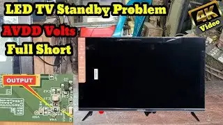 Standby Problem in LED TV, Due to Short Circuit | AVDD voltage full short circuit #ytvideo #usa