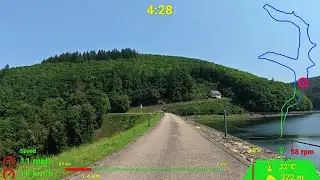 Beginner Indoor Cycling Workout Ruwer Riveristalsperre Bike Tour Garmin 4K Video