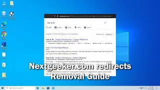 Nextgeeker.com Browser Redirect Virus Removal Guide