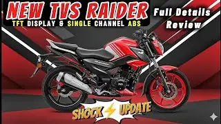 New TVS Raider 125 with TFT Display & ABS 😱 Full Details Review | Mileage, Features & Price Shock!