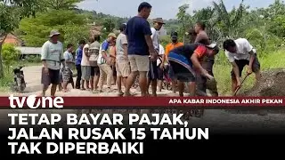 Warga di Brebes Perbaiki Jalan Rusak Secara Swadaya | tvOne