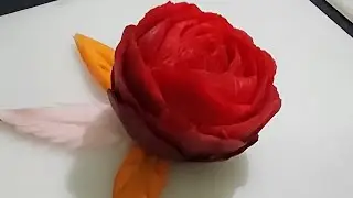 Beetroot Rose Flower - Vegetable Carving Garnish