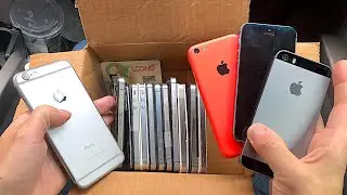 I FOUND A BOX FULL OF IPHONES! IN THE TRASH!