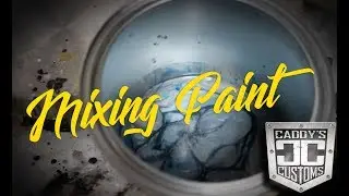 Mixing Paint With Lil Caddy  @ Caddys Customs