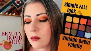 Simple Fall Makeup Look Using my Vintage Dawn Palette - Beauty Bomb Mom