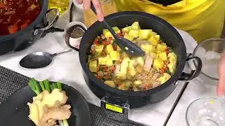 GreenPan Elite 6-Quart Electric Multi-Pot with Steamer & Tool on QVC