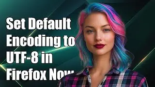 How to Set Default Character Encoding to UTF-8 in Mozilla Firefox