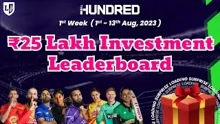 The Hundred || Leaderboard Announcement || League11 || Best Fantasy app