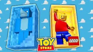 Minecraft TOYS - A HUGE ACCIDENT IN THE TOY STORE w/ Little Kelly and Tiny Turtle
