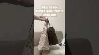 LV Neverfull Damier Azure or Damier Ebene #damierazur #louisvuittonneverfull