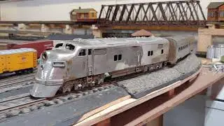Pomona Valley EMC diesel E6 Santa Fe streamlined passenger set.