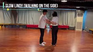 Walking on the side in the slow lindy of lindy hop(Swing Dance)_슬로우린디 걷기1