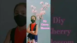 how to make a cherry blossom flower/diy cherry blossom 🌸🌸🌸🌸🌸✨✨