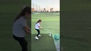 🌅 Golden Hour Golf with Golf Girl ✨ #golfgirl #golf #golfswing #girlgolfer #girlgolfers #golflife