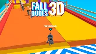 Fall Dudes 3D (Fall Guys clone) - Very High Graphics Gameplay