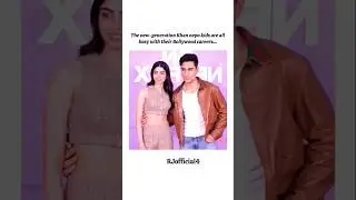 The new-generation Khan nepo kids are all busy with their Bollywood careers 🙂 #aryankhan #viralvideo